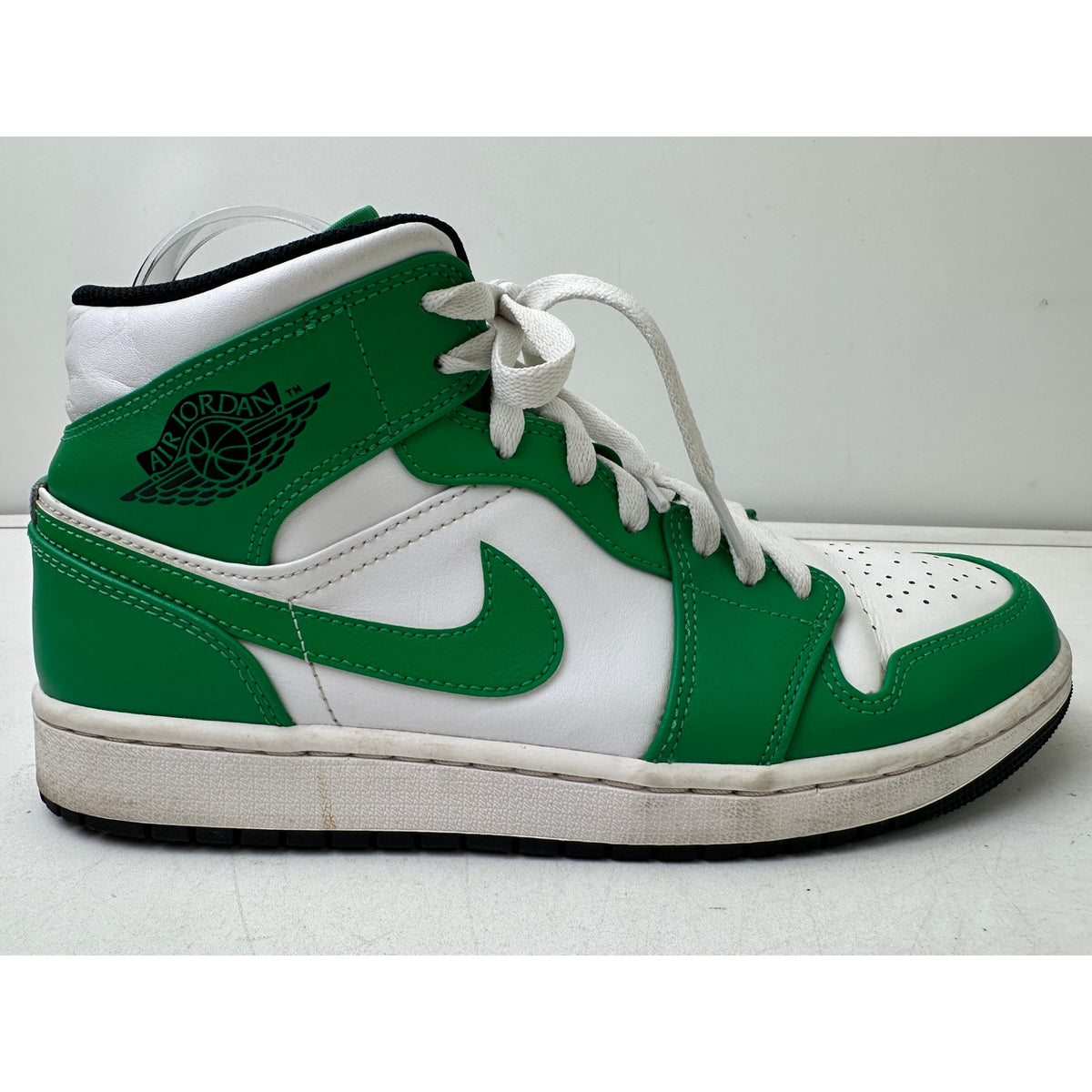 Nike Air Jordan 1 Mid Lucky Green Sneakers Men's Sz 9
