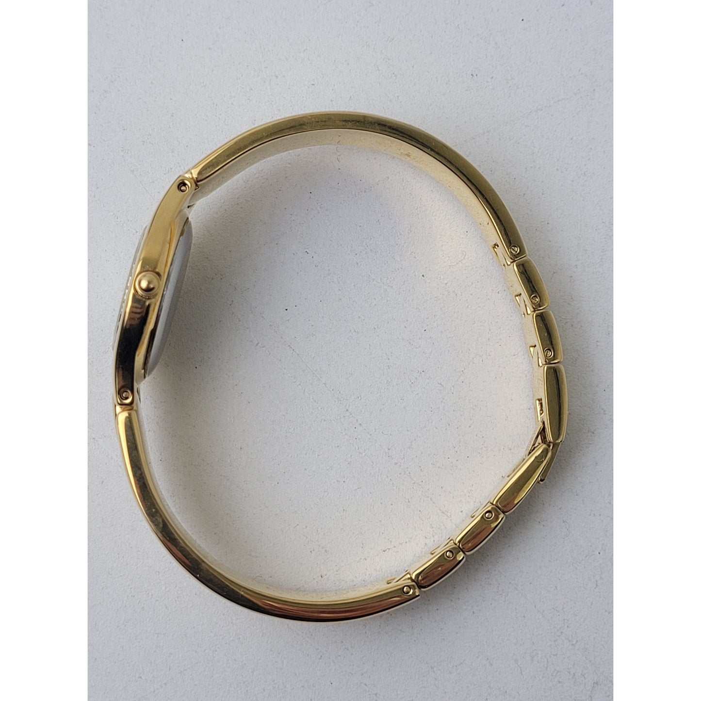 Vintage Citizen Quartz Watch Bezel Bangle Gold Tone EUC