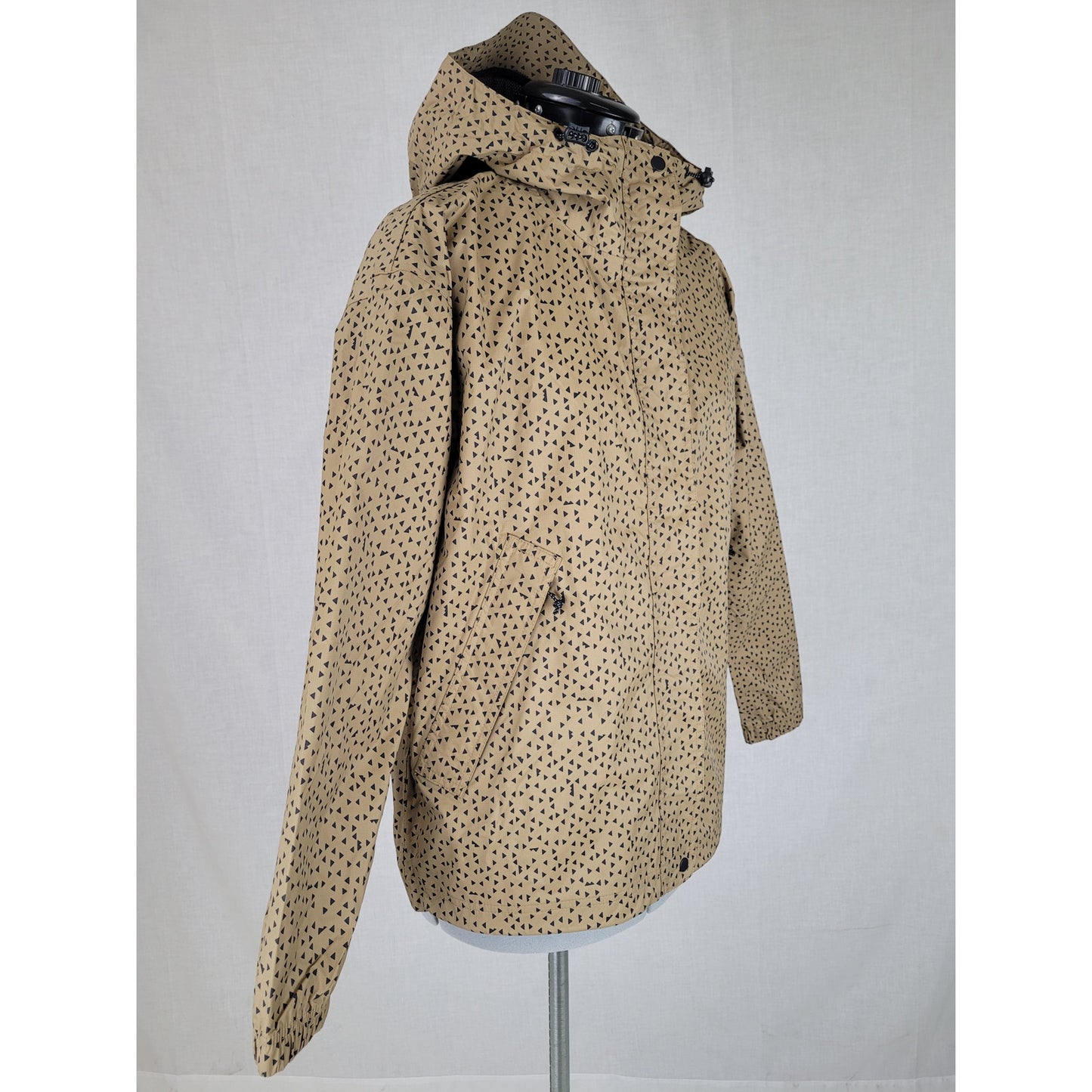 MERRELL Abstract Print Windbreaker Waterproof Full Zip Jacket Women's Sz XS