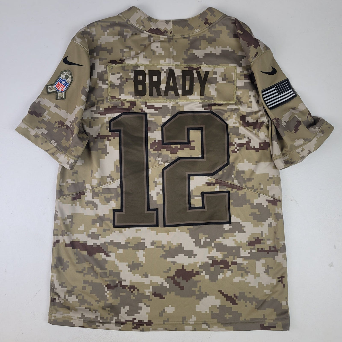 Nike Jersey New England Patriots Tom Brady Camo Salute to Service Men's Sz L