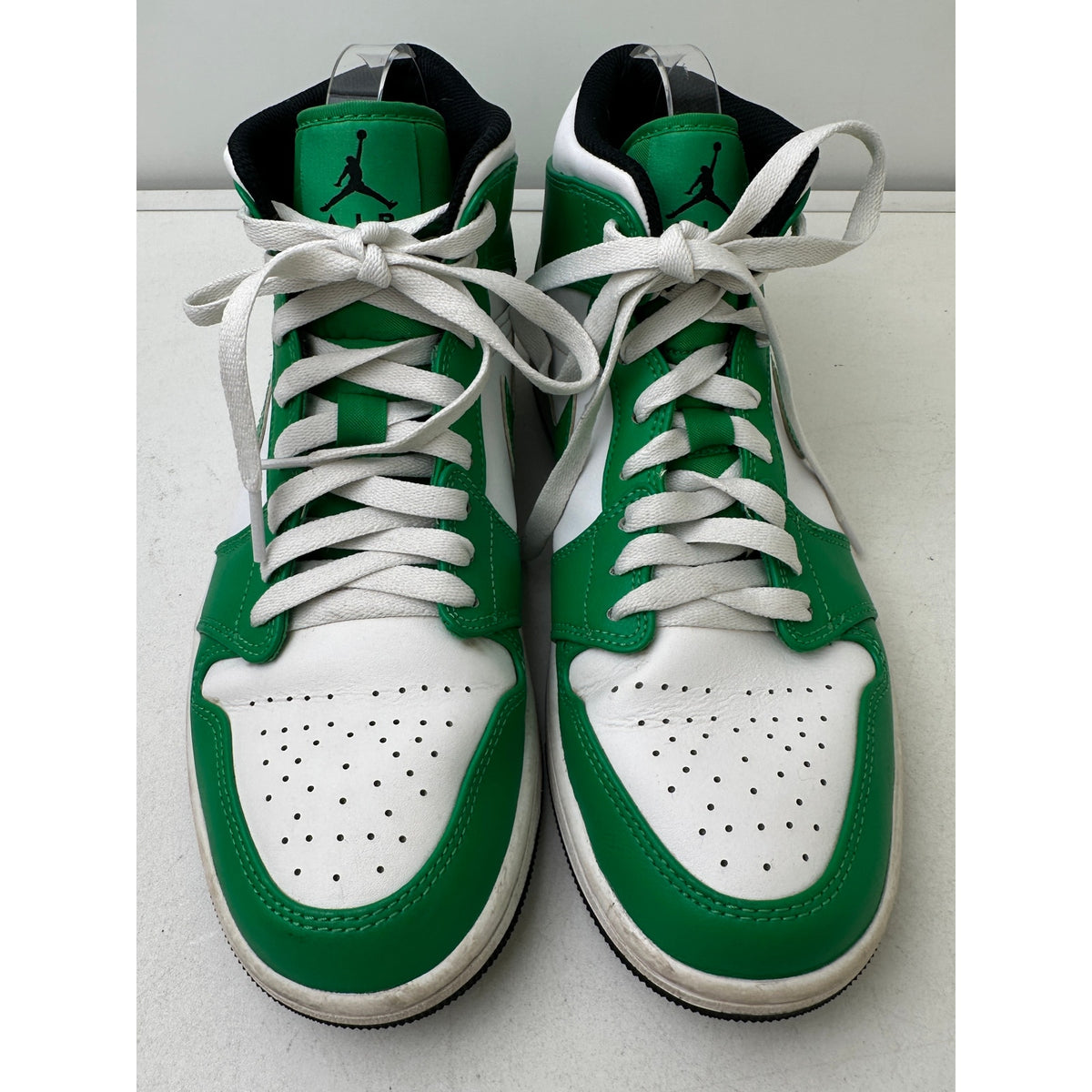 Nike Air Jordan 1 Mid Lucky Green Sneakers Men's Sz 9