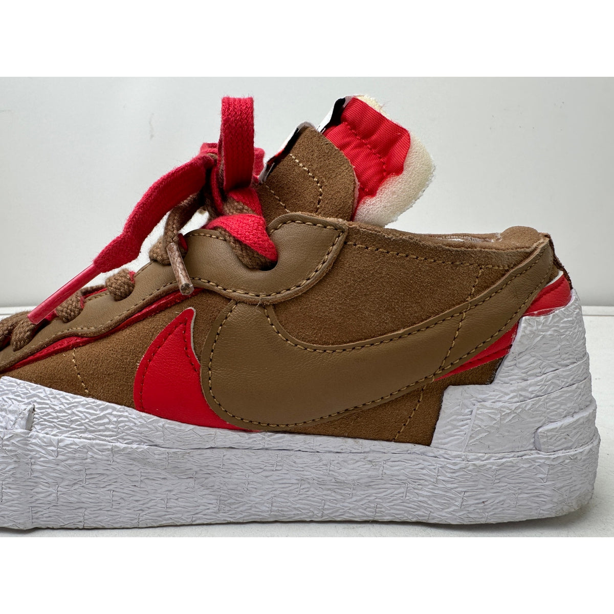 Nike Blazer Low x Sacai British Tan Sneakers Men's Sz 7.5