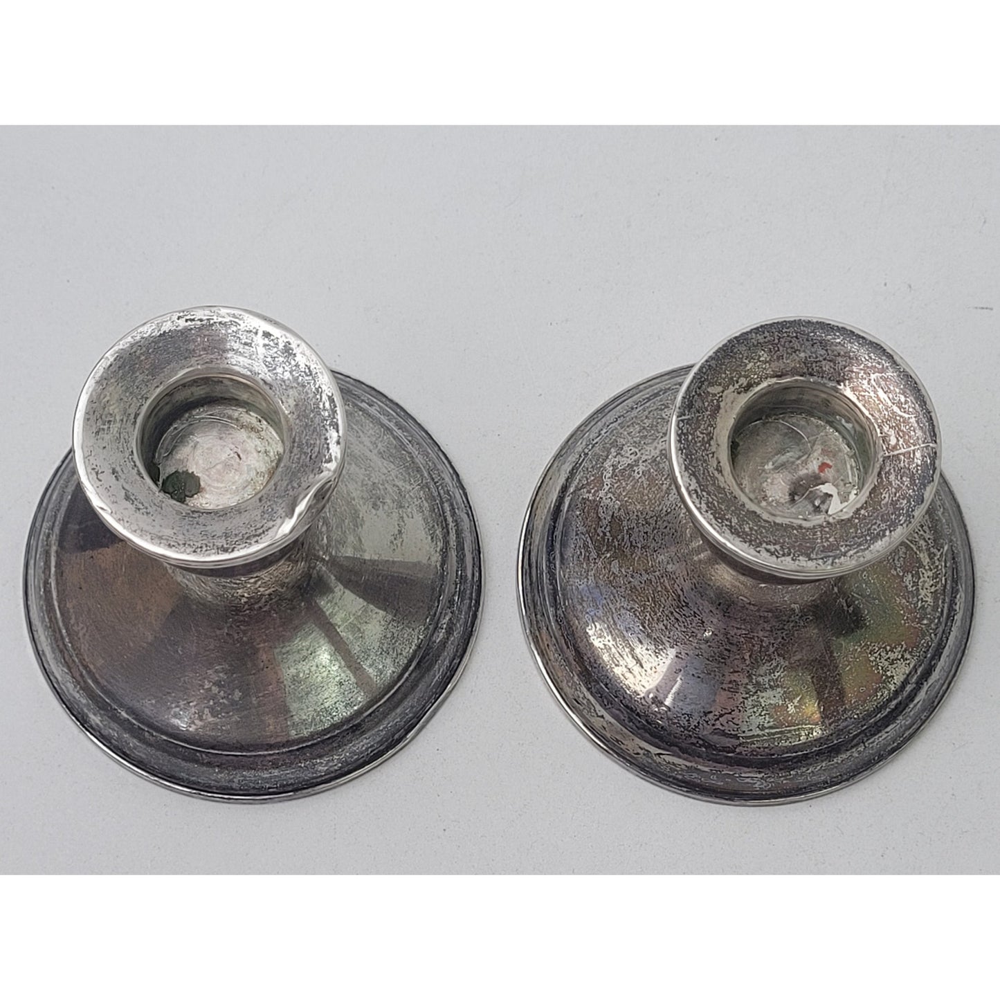 Vintage Duchin Sterling Silver Weighted Candlesticks Set of 2 | 383.48 grams