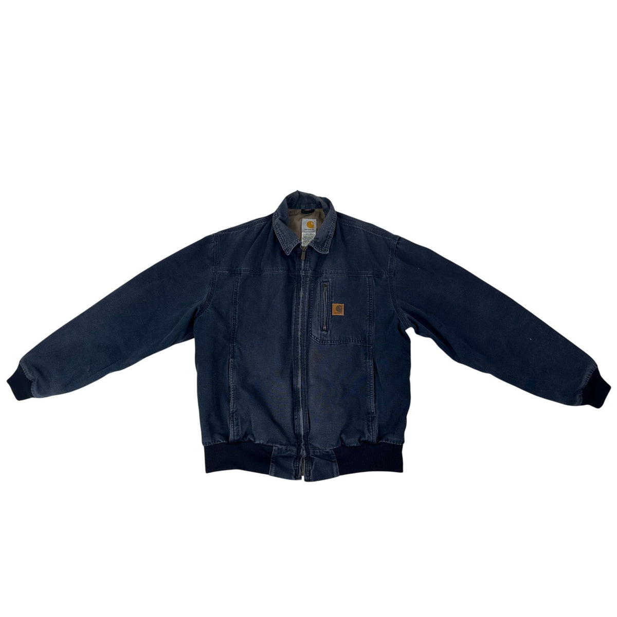 Carhartt J163 DNY Wylie Bomber Jacket Dark Navy Men's Sz Large