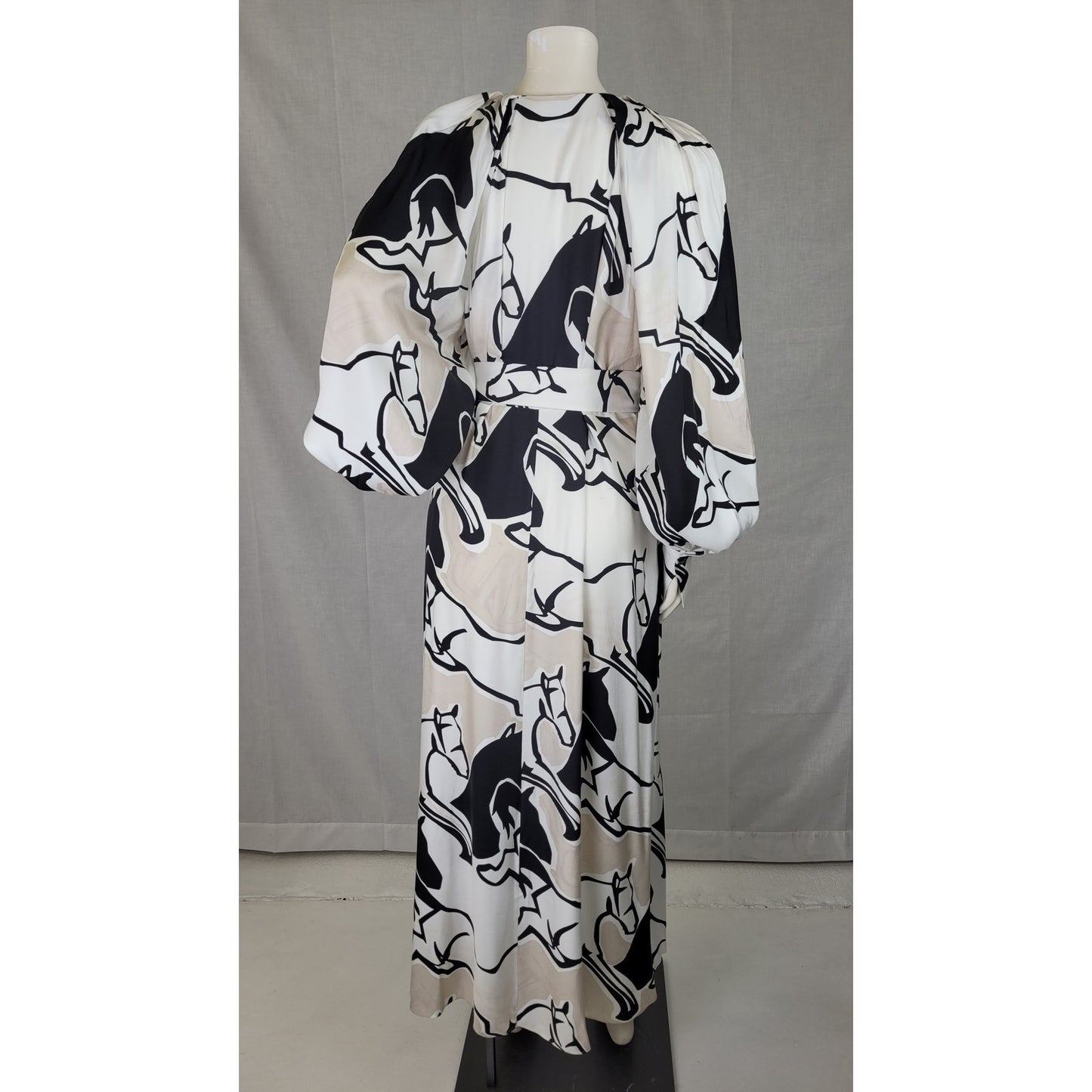 Ted Baker Sydnei Horse Print Long Sleeve Shirtdress Size 3 (M) EUC
