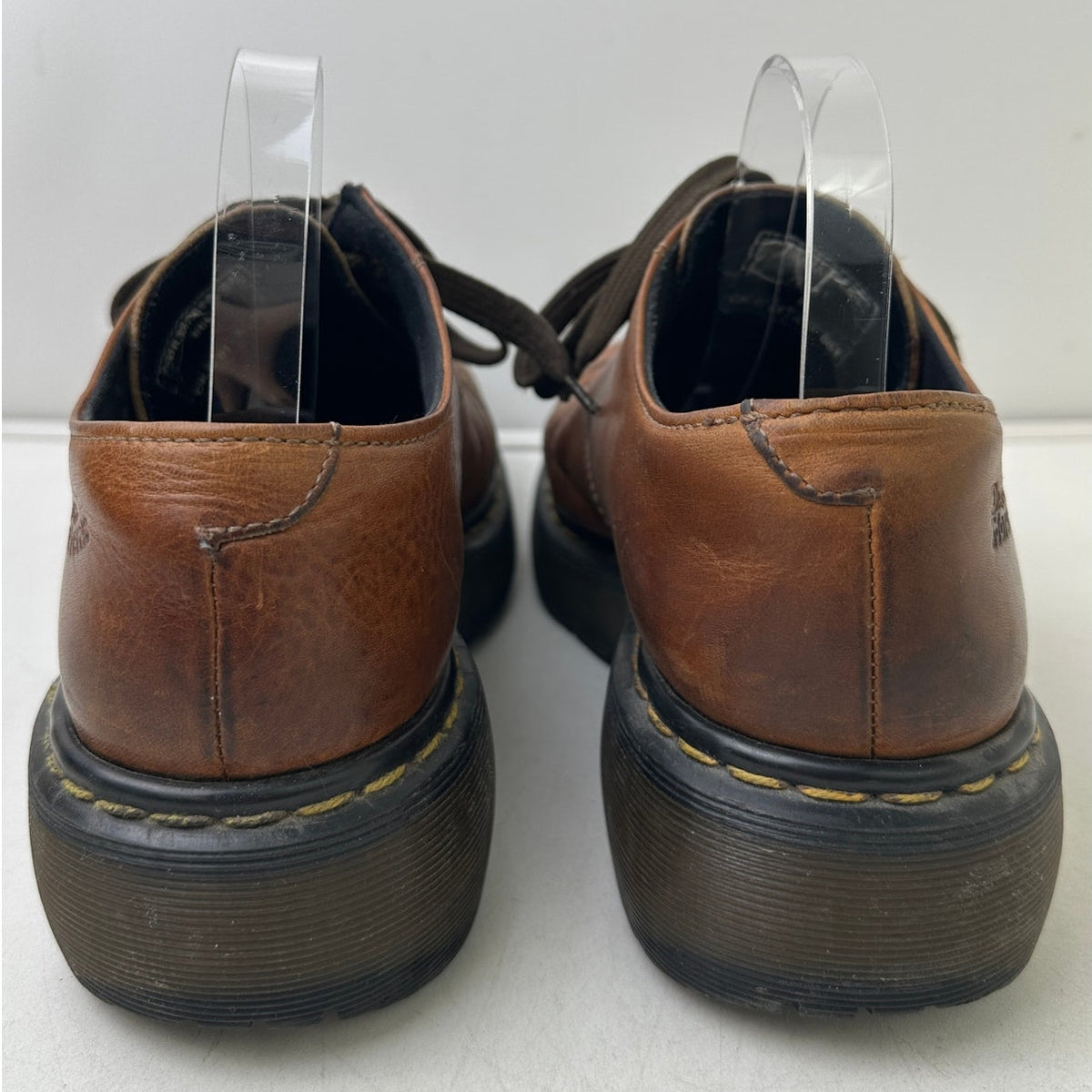 Vintage Dr. Martens 8651 Brown Leather Chunky Platform Oxfords Men's Sz 9