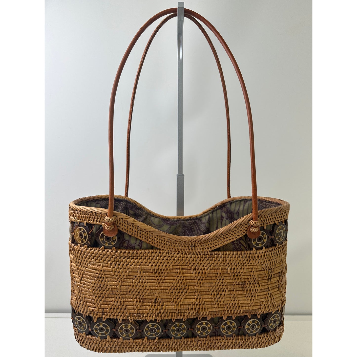 Handwoven Bali Ata Rattan Basket Bag
