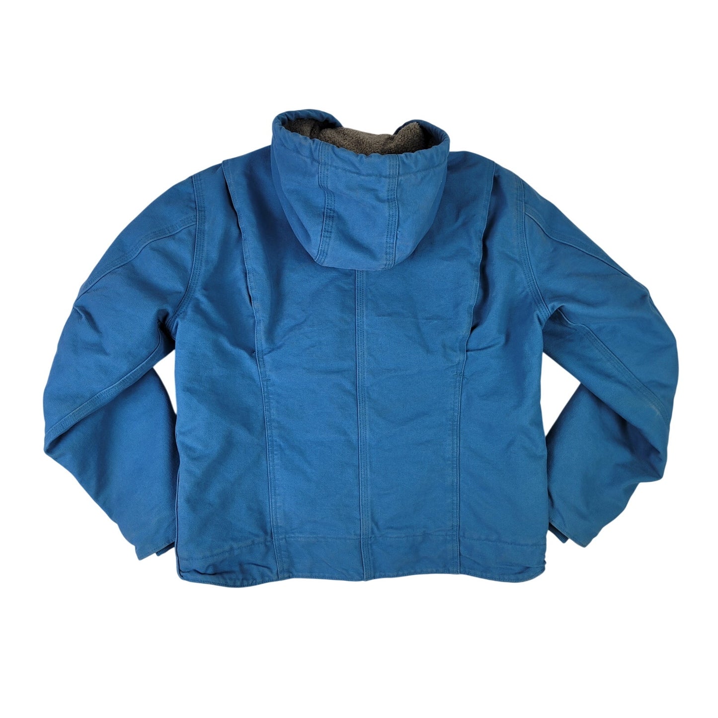Carhartt Faded Light Blue Sherpa-Lined Sierra Jacket w Hood Women's Sz M