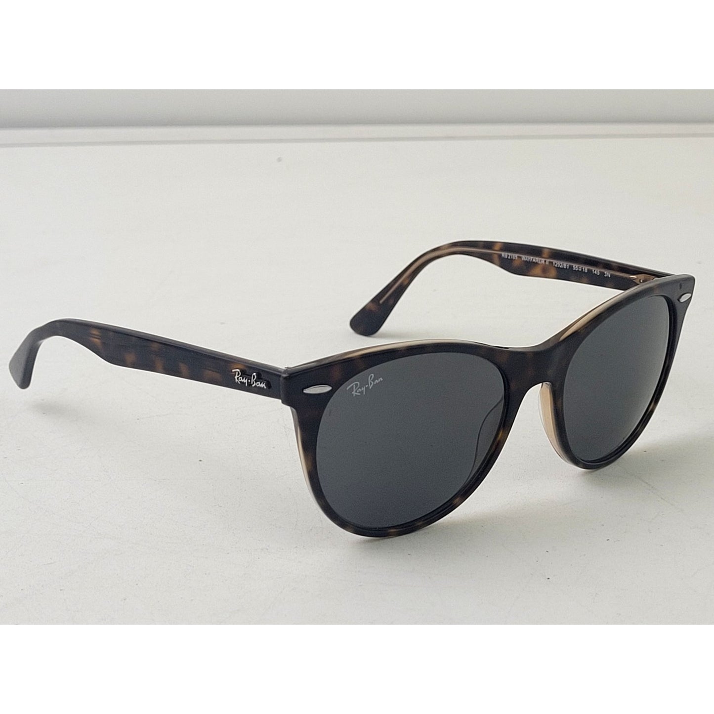 Ray Ban RB 2185 Wayfarer II Tortoise Brown Polarized Sunglasses