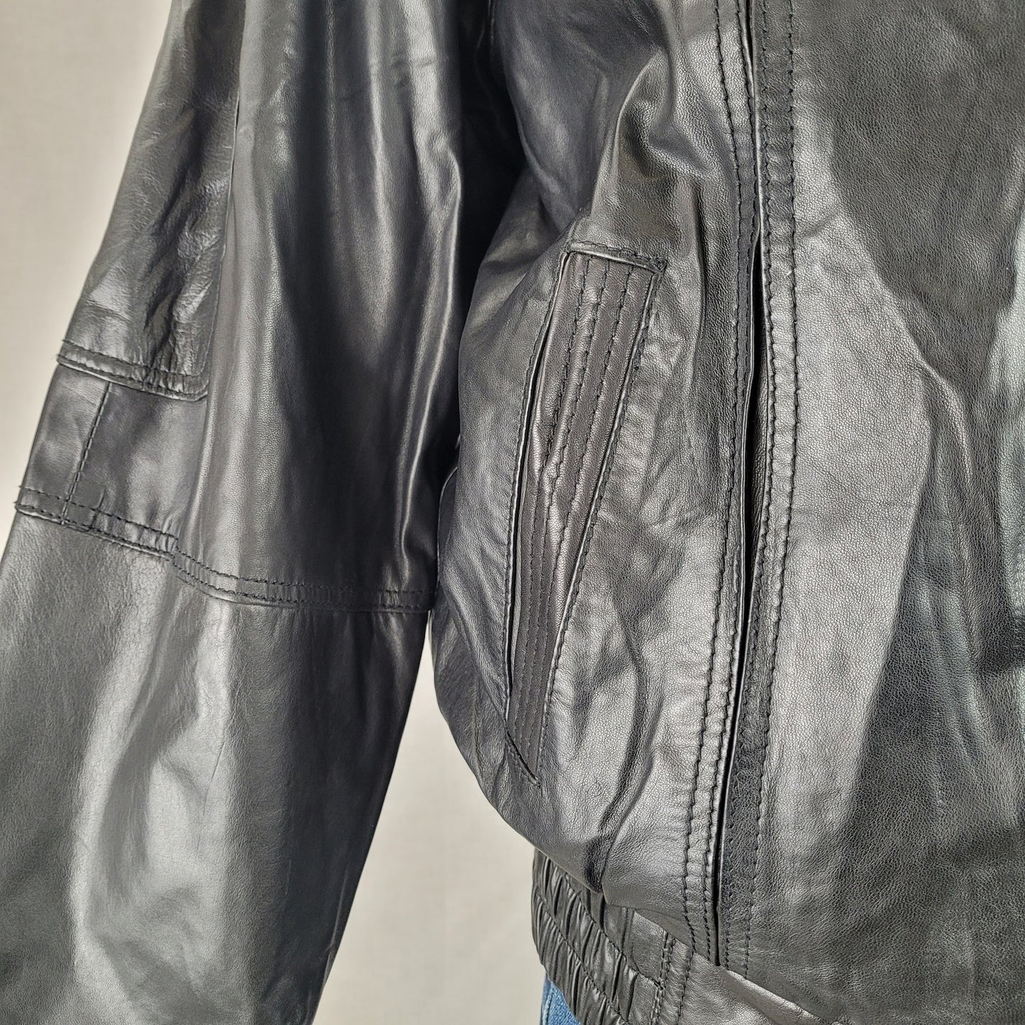 Vintage 80s Scully Leather Bomber Jacket Men's Sz XL
