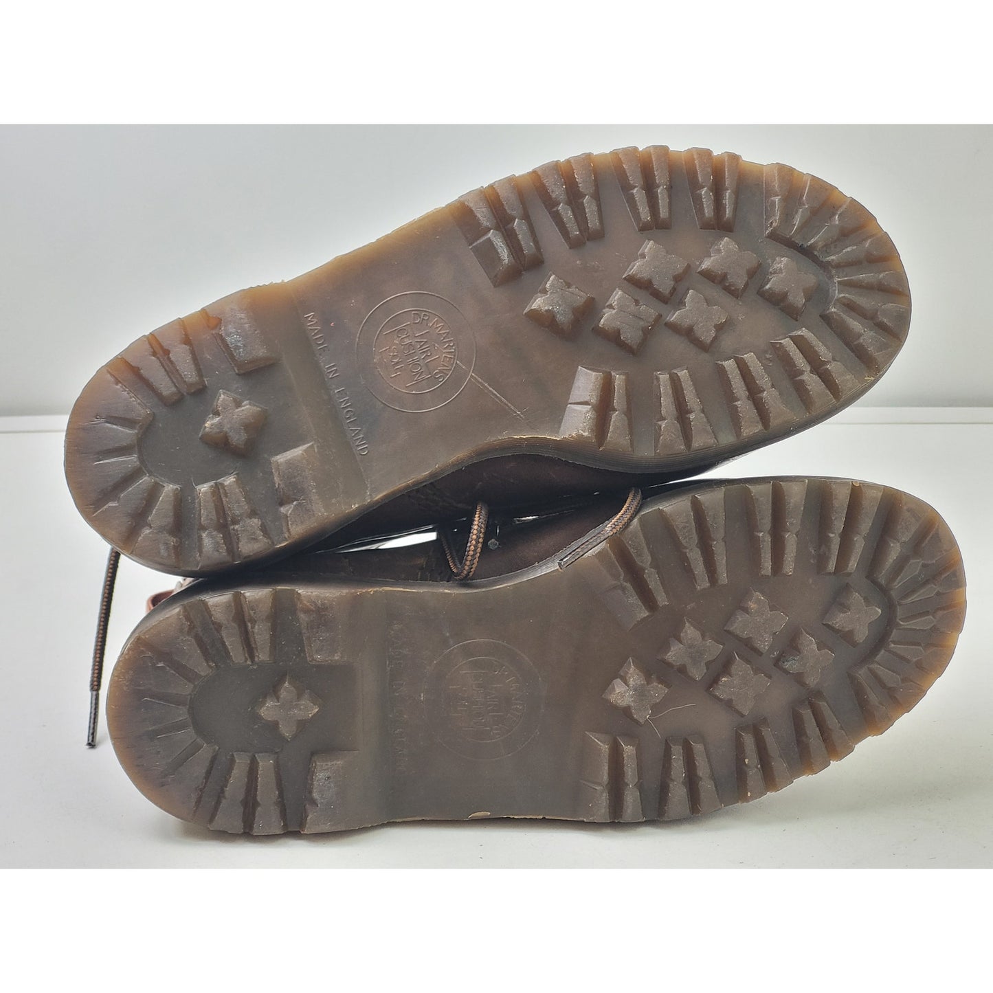 Vintage 90s Dr. Martens 1460 8-Eye Lace-Up Boots in Brown Crazy Horse Sz 38