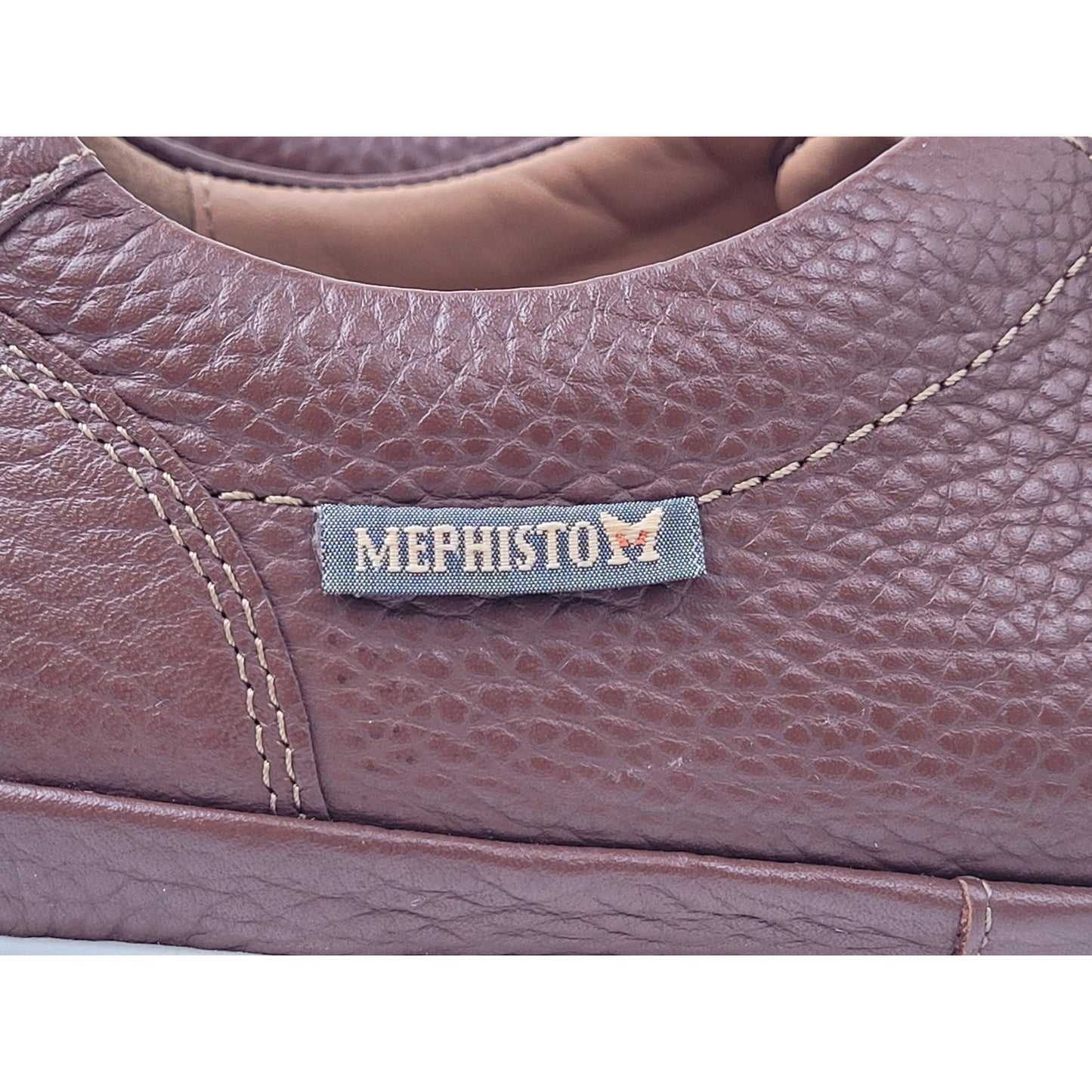 Mephisto Thomas Sneaker in Hazelnut w Textured Leather Upper Men's Sz 13