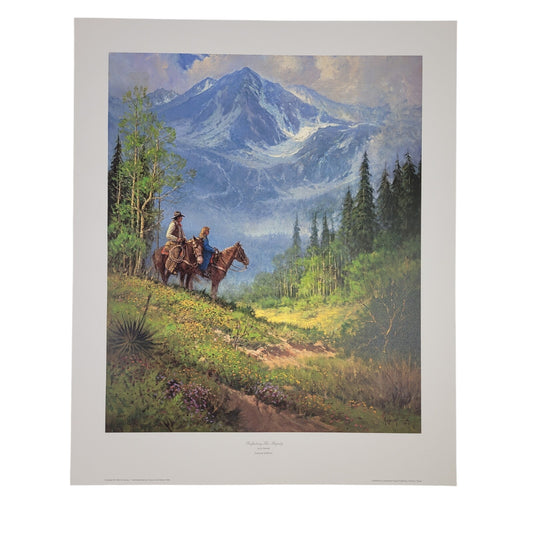 VTG 1995 G. Harvey Reflecting His Majesty Paper Art Print w COA Limited Edition