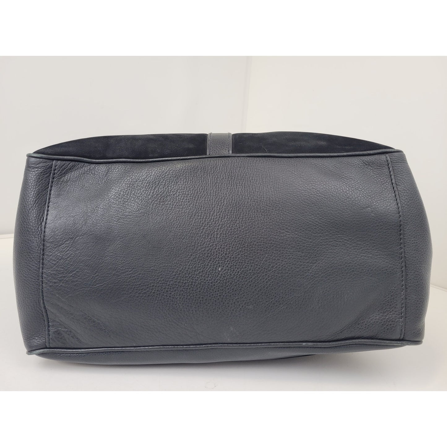 Filson Black Leather Tote Bag 17" x 15" x 8" EUC
