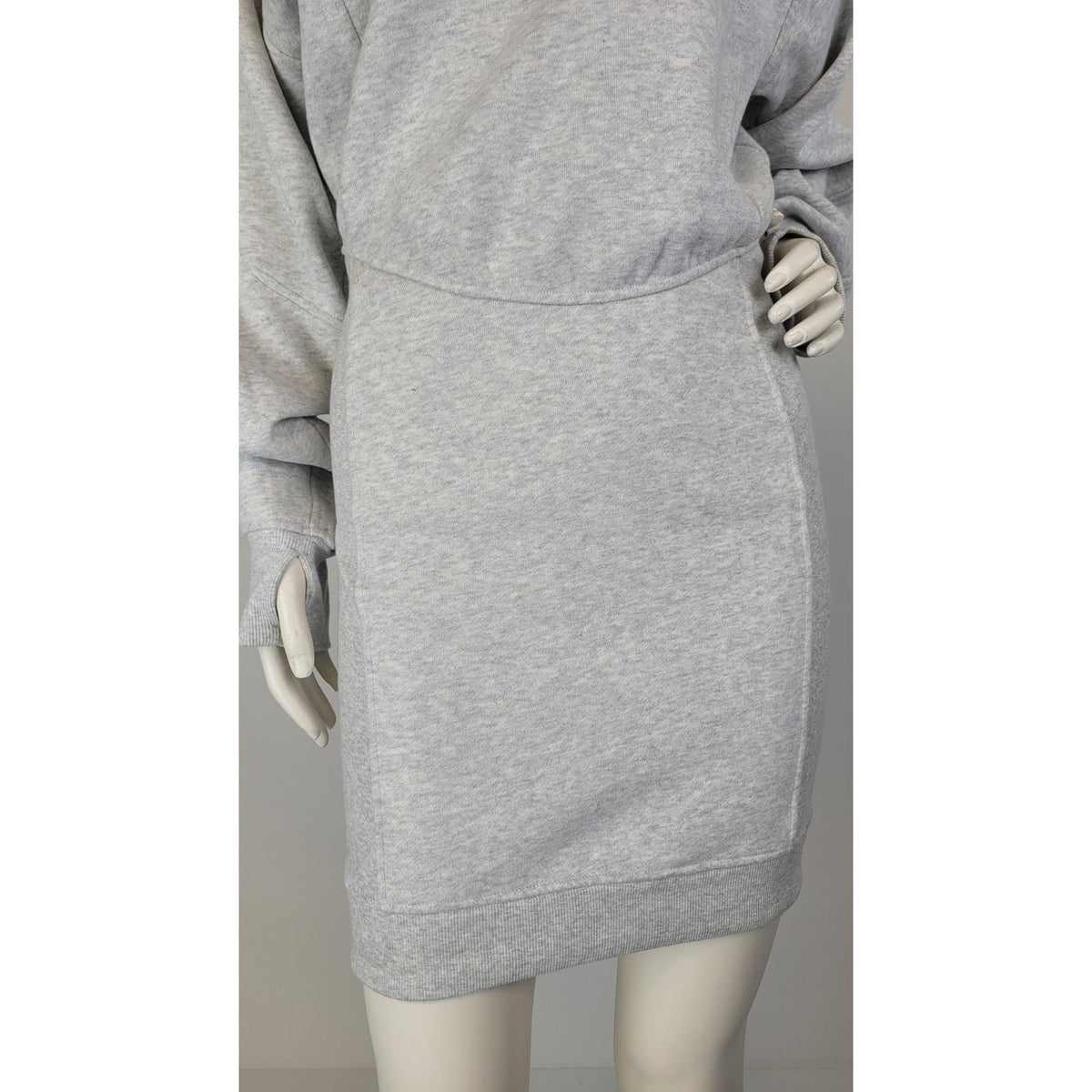 Lululemon Scuba Long Sleeve Dress Heathered Core Ultra Light Grey Women's Sz 4