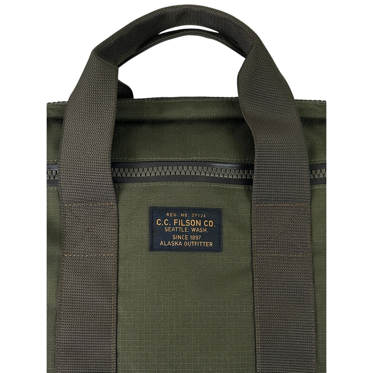 Filson Ripstop Nylon Surplus Green Compact Briefcase