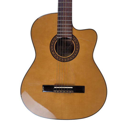 Salvador Ibanez GA6CE Classical Cutaway Acoustic Guitar + Soft Case