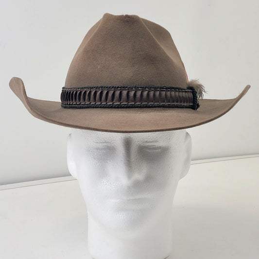 Vintage Stetson Beaver Rancher Cowboy Hat Sz 6 3/4