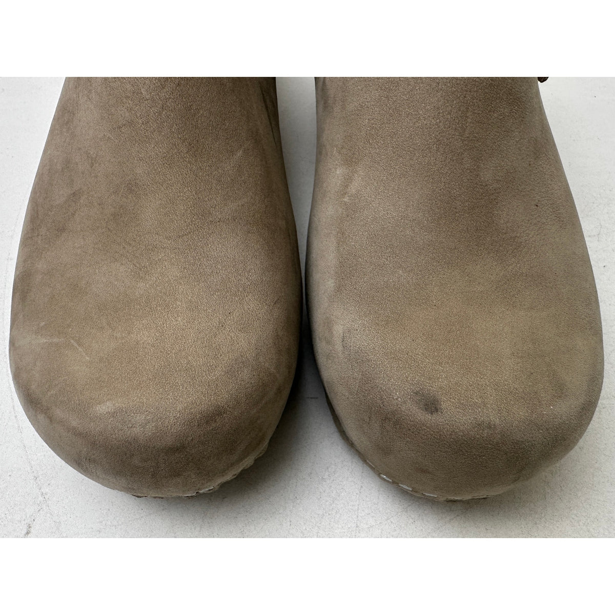Dansko Marty Taupe Suede Slingback Clogs Women's Sz 7.5