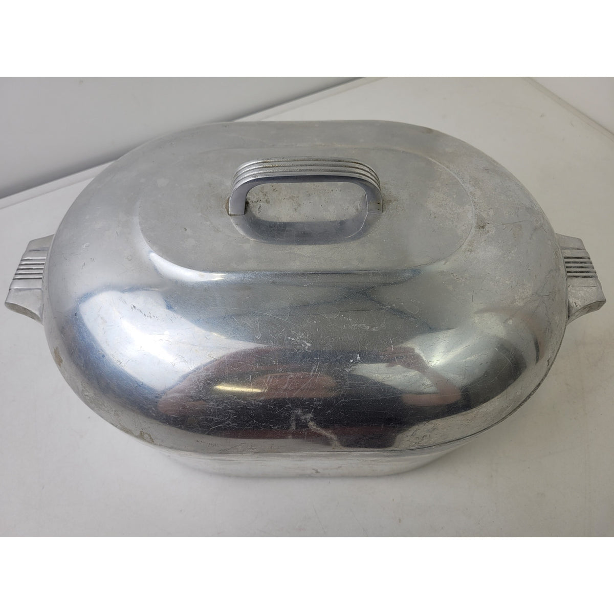Vintage Wagner Ware Magnalite Thick Aluminum Oval Roaster Model 4267 13-Quart