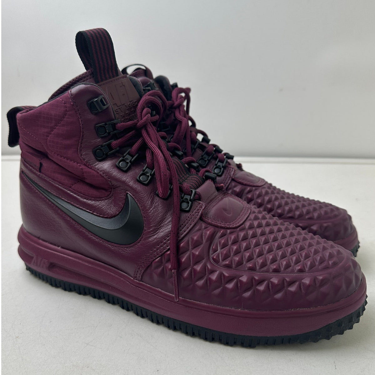 Nike Lunar Force 1 Duckboot '17 Bordeaux / Black Sneakers Men's Sz 10