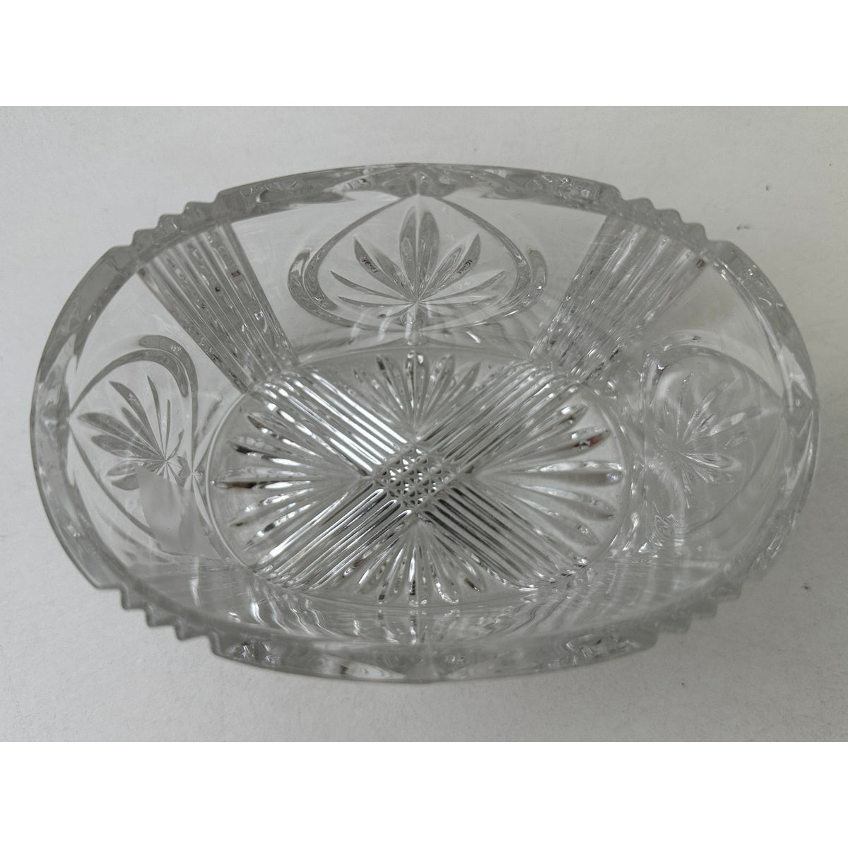 Vintage Waterford Crystal Overture Oval Vanity Jar