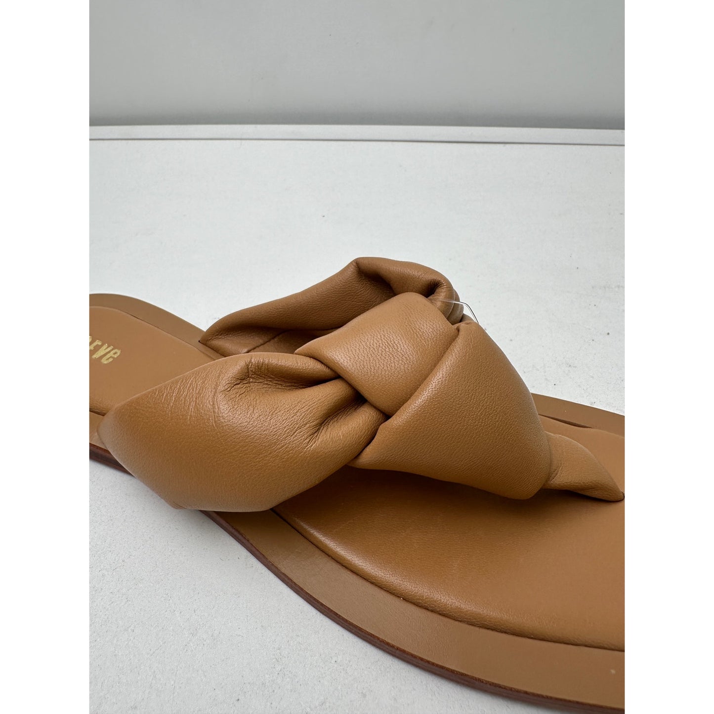 Anthropologie Maeve Puffy Knotted Leather Thong Sandals Women's Sz 10