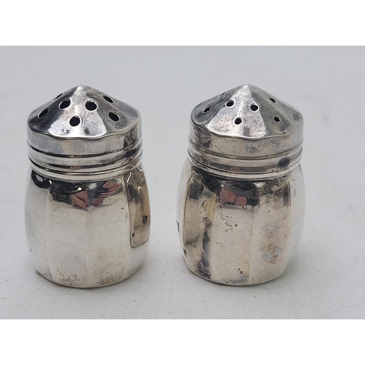 Vintage Sterling Silver Mini Salt & Pepper Shakers Lot of 6 | 22.46 Grams