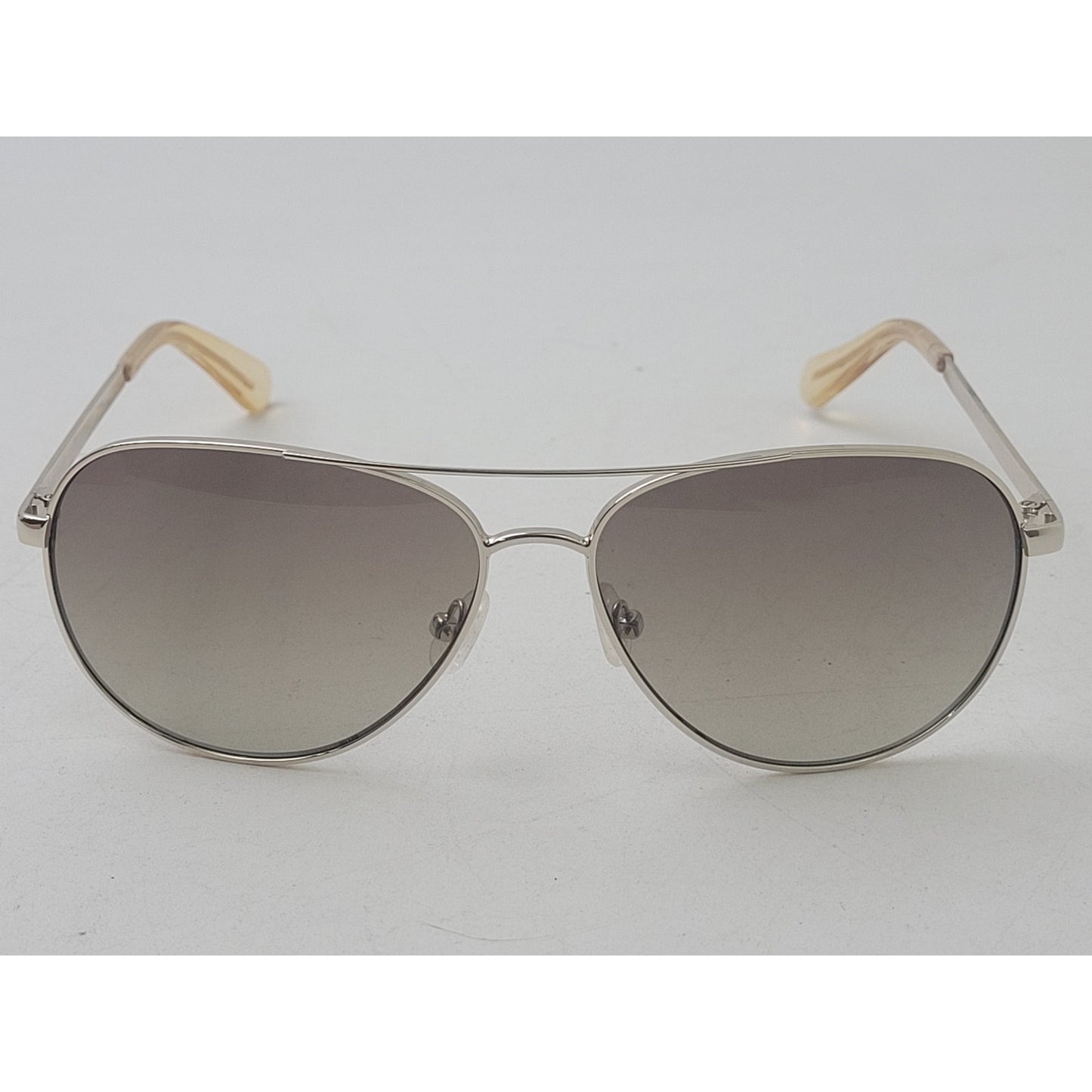 Kate Spade Emmaline Silver Metal Aviator Sunglasses EUC