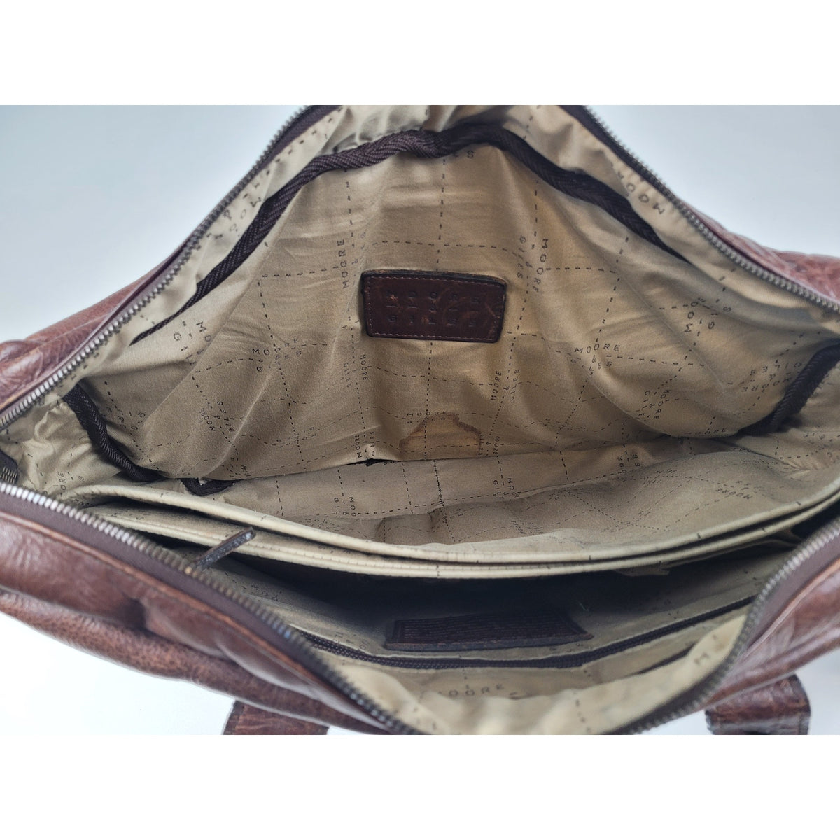 Moore & Giles Dillard Commuter Bag in Mad Dog Leather MSRP: $875