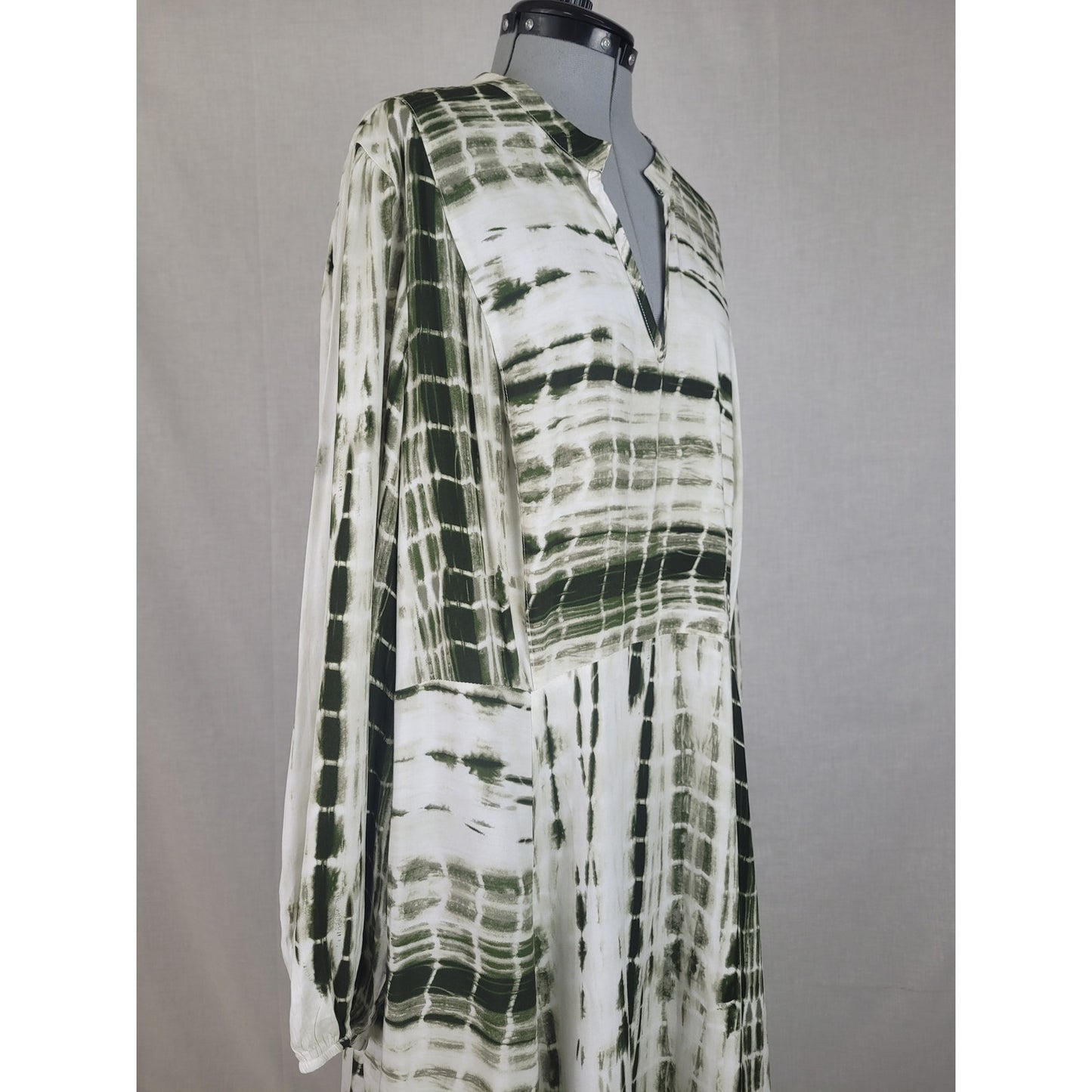 Soft Surroundings Melody Maxi Dress Green Tie Dye Dress Plus Size 3X MSRP: $150
