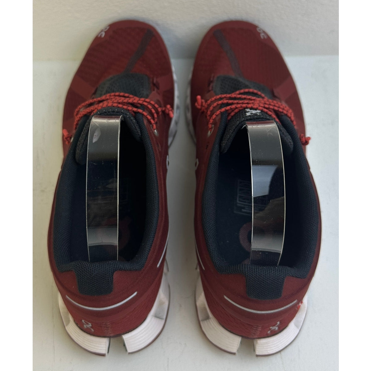 On Cloud Running Shoes Burgundy Ruby Red 19.99193 Women's Sz 8