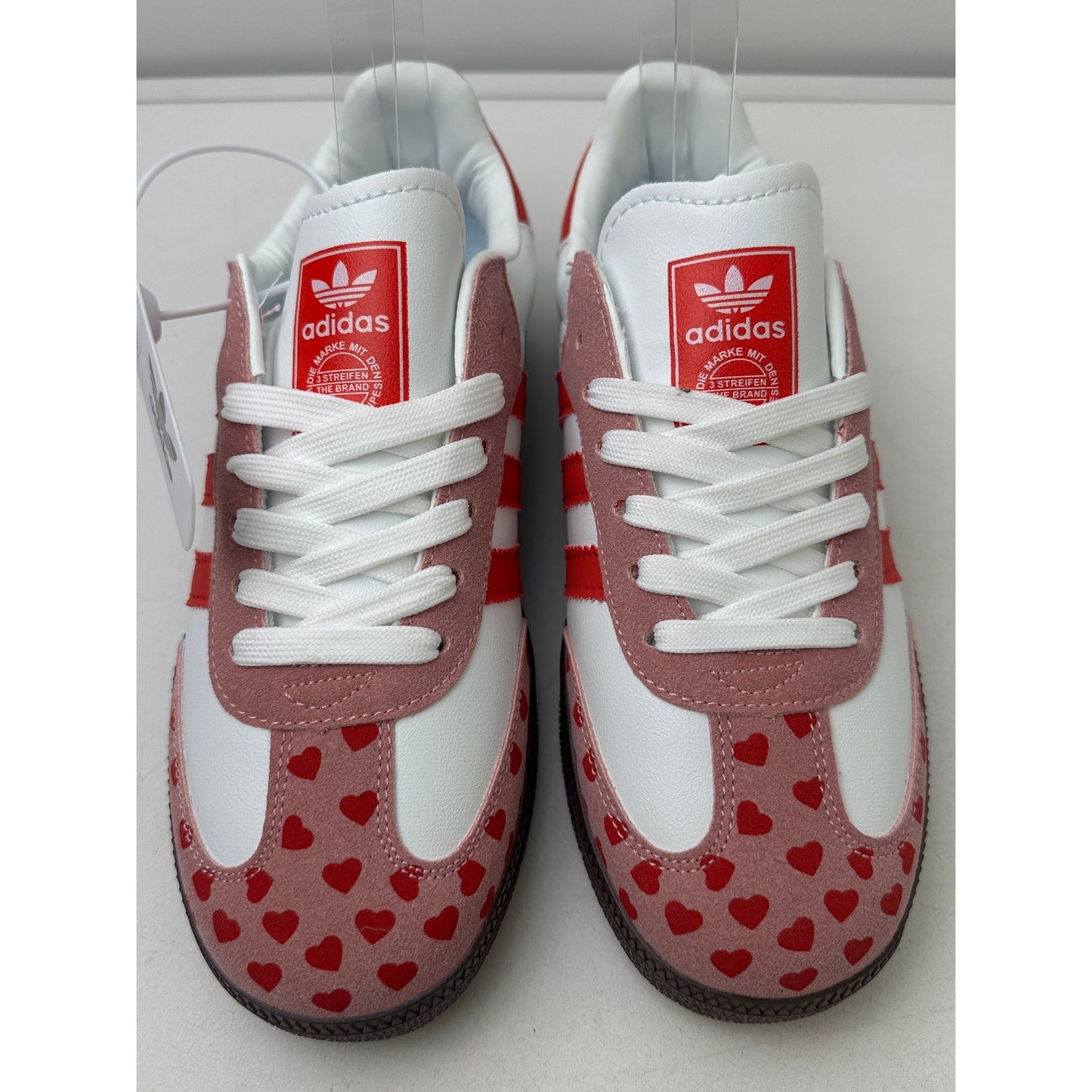 Adidas Samba x Comme des Garcons PLAY Valentines Hearts Sneakers Women's Sz 8