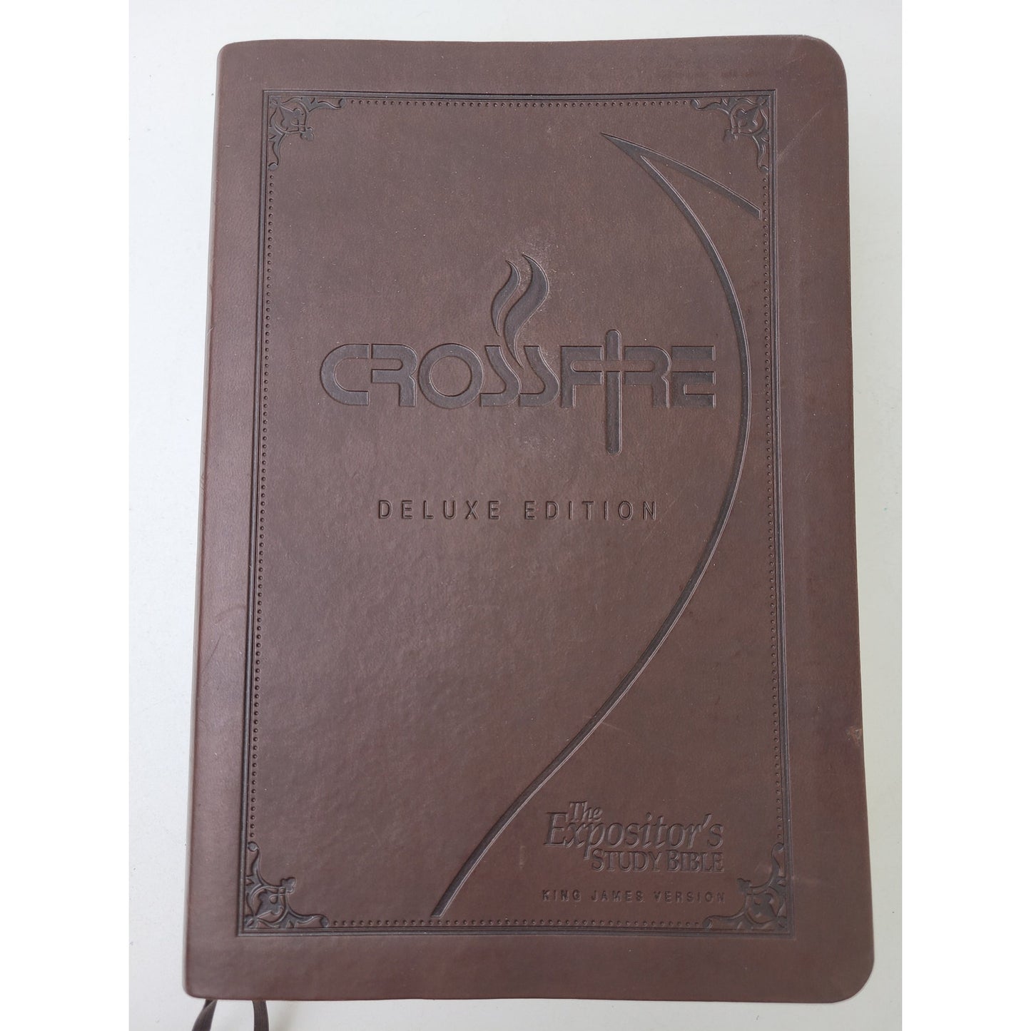 The Expositor's Study Bible Crossfire Deluxe Edition Brown Leather KJV Signed