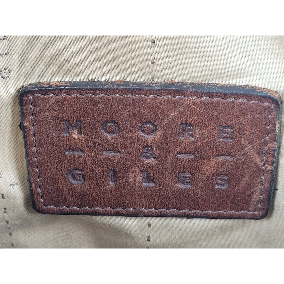 Moore & Giles Dillard Commuter Bag in Mad Dog Leather MSRP: $875