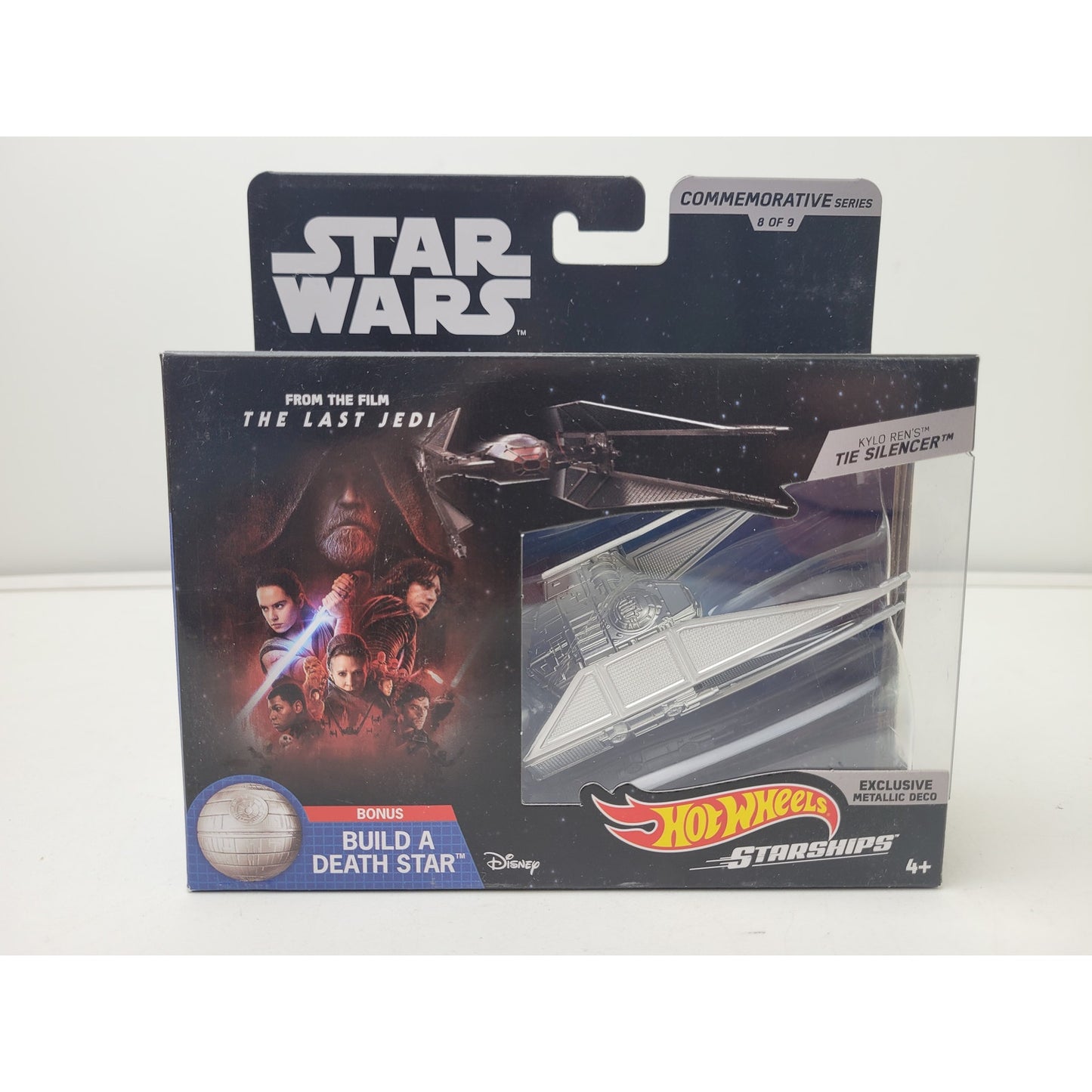 Hot Wheels Star Wars Commemorative Silver Series Set of 9 Diecast Starships NIP