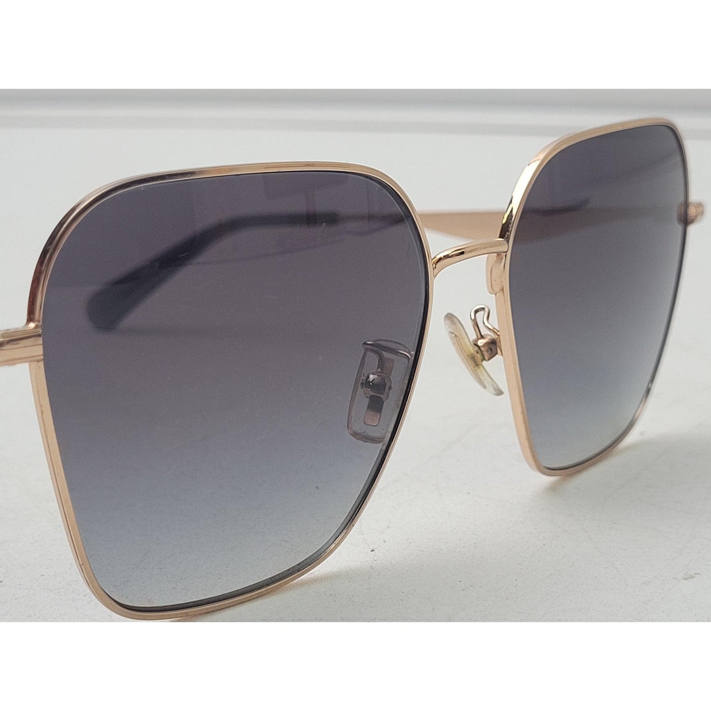 Coach HC7168 Shiny Rose Gold Geometric Sunglasses