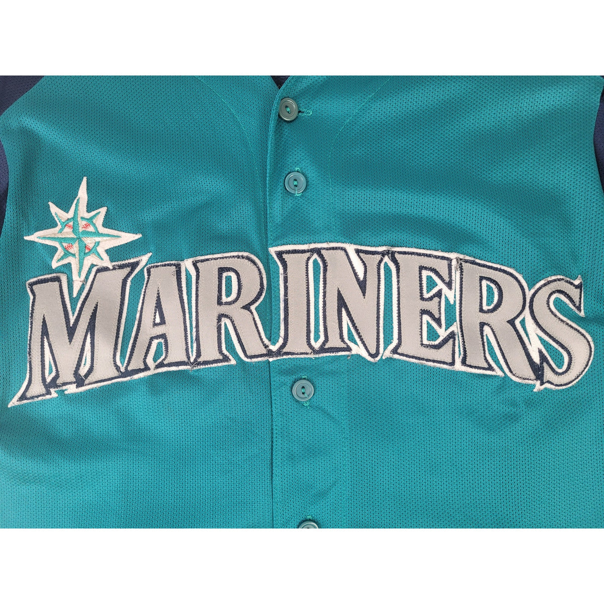 VTG 90s Majestic Ken Griffy Jr #24 Seattle Mariners Stitched Jersey Men's Sz M