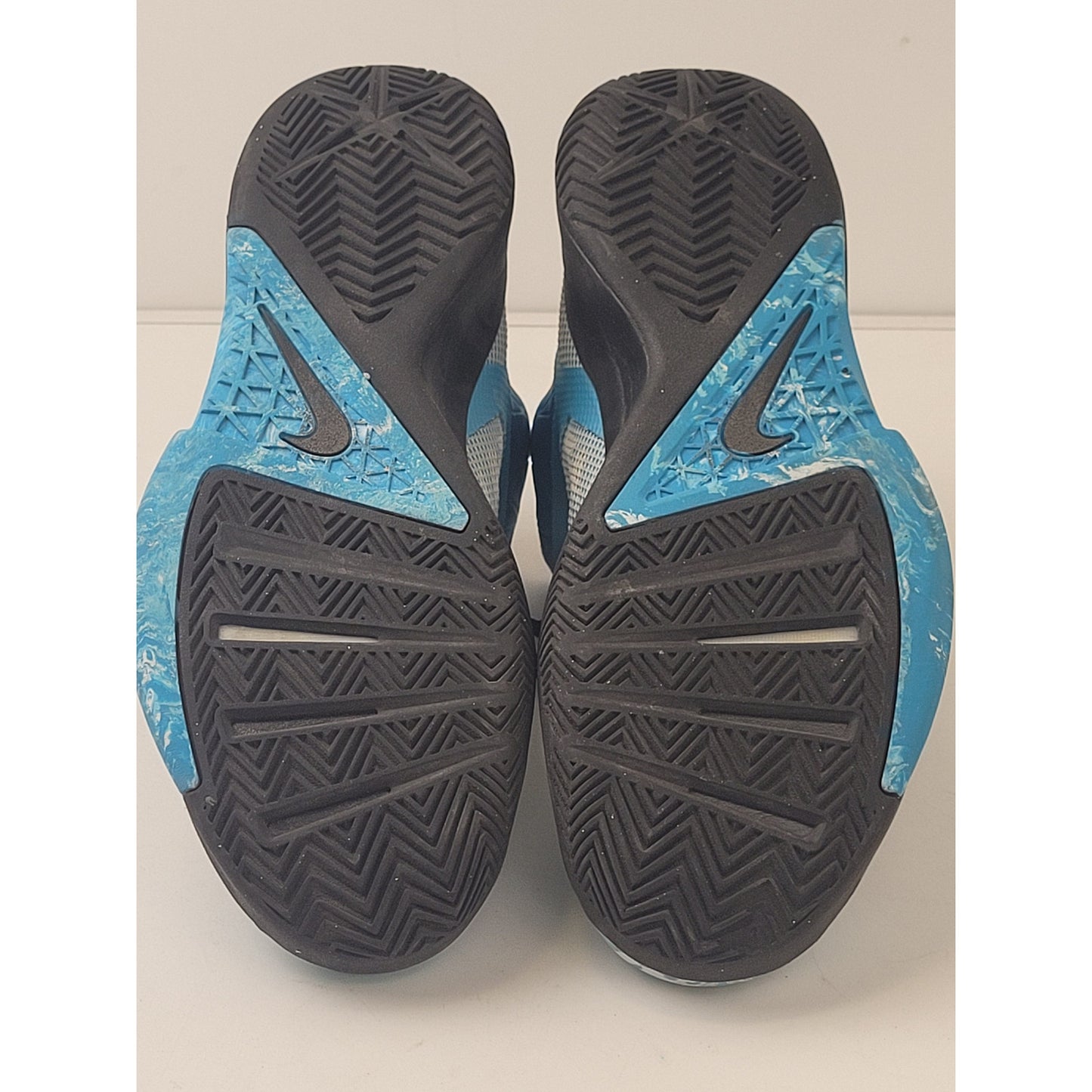 Nike Zoom Hyperfuse 2013 Blue Basketball Shoes 651636-144 Men's Sz 12