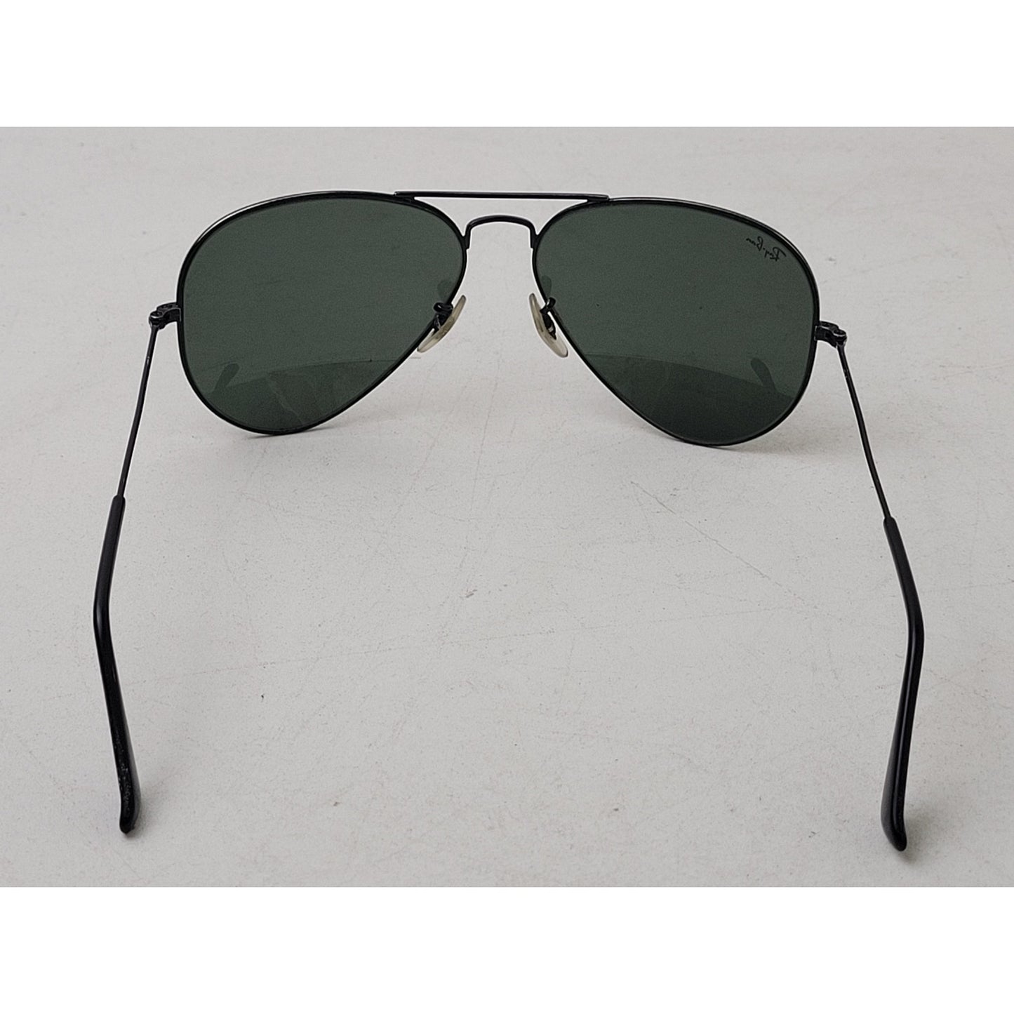 Ray-Ban Aviator Polarized Sunglasses Total Black with Case Made in Italy