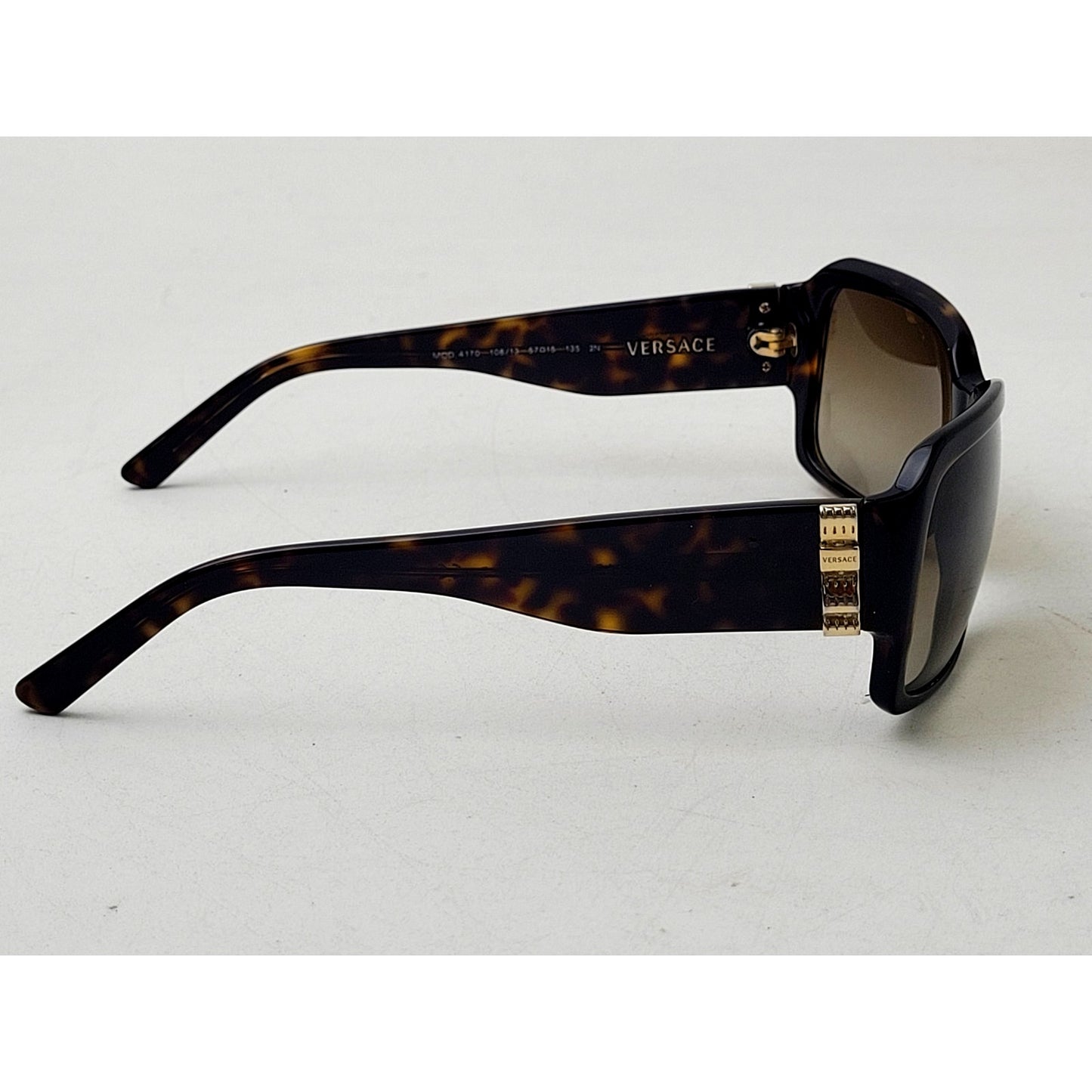 Versace Sunglasses Model #4170 Gold Temple Accent Narrow Frames | Made in Italy