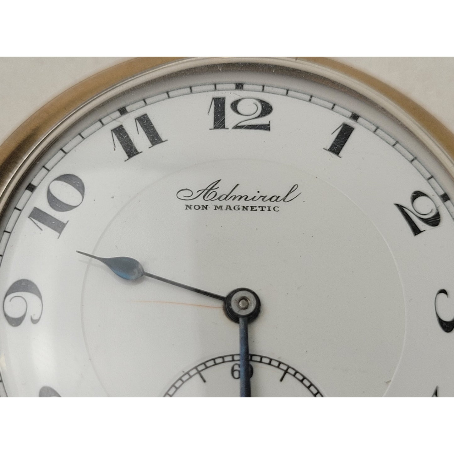 Antique Admiral Non-Magenetic Tacy Watch Co. 14K GF 15 J Pocket Watch | Working