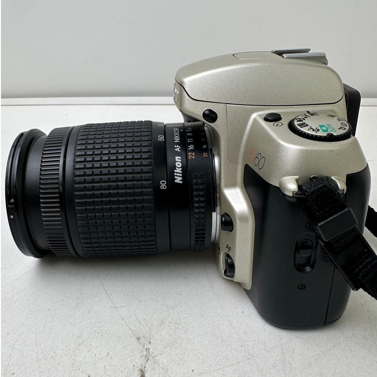 Vintage Nikon N60 35mm SLR Film Camera with Zoom Lens & Strap | Untested