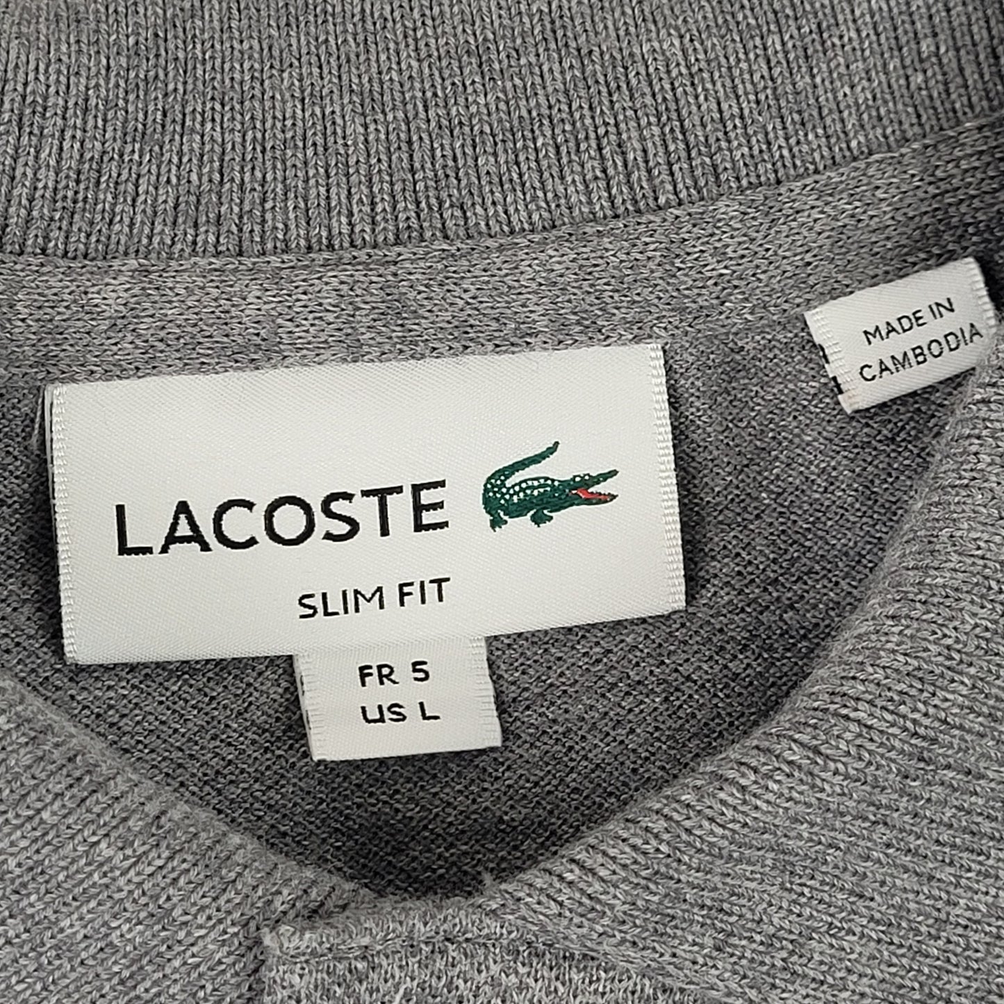 Lacoste Classic Pique Polo Shirt Bundle of 3 Blue Grey Men's M/L Slim Fit