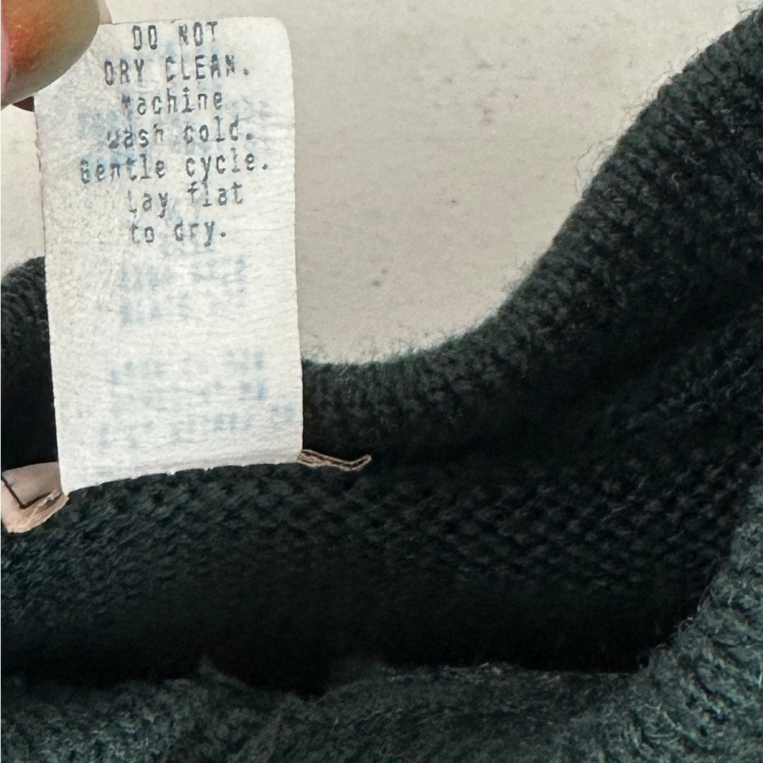 Vintage C.C. Filson Co. Green Henley Waterfowl Guide Sweater Men's Sz XL