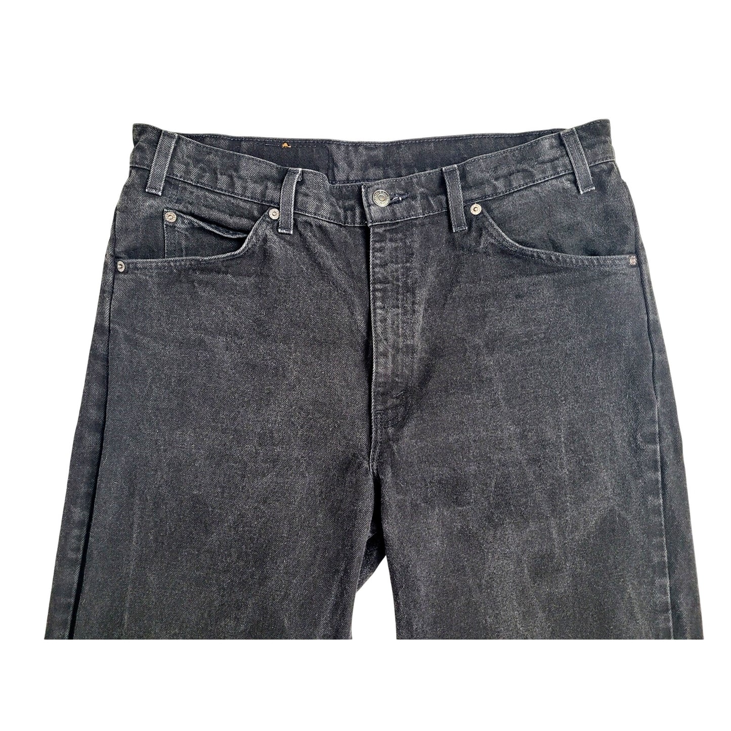 Vintage 90s Levi's 550 Orange Tab Black Relaxed Fit Jeans Men's Sz 36 X 34