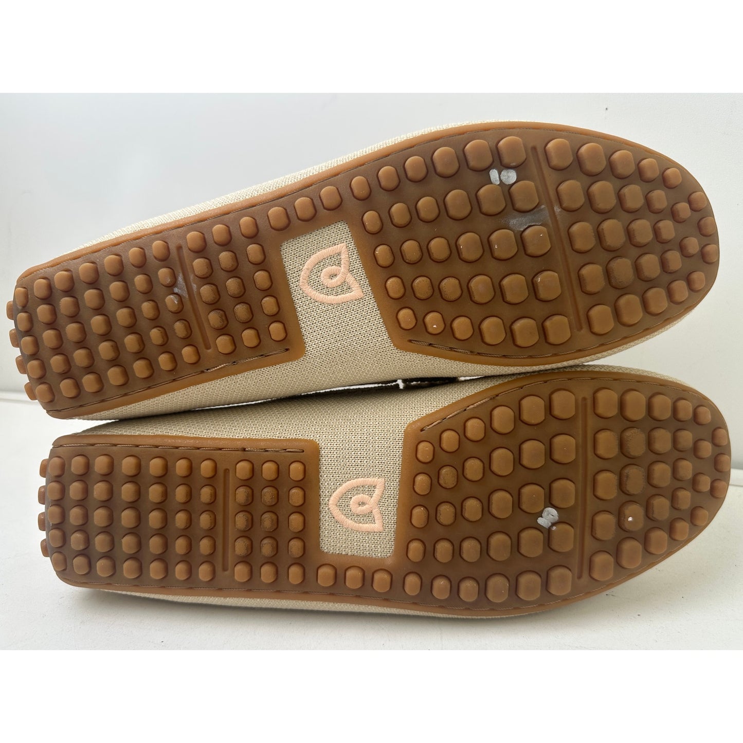 Rothy's The Driver Beige Knit Slip-On Loafers Women's Sz 10.5