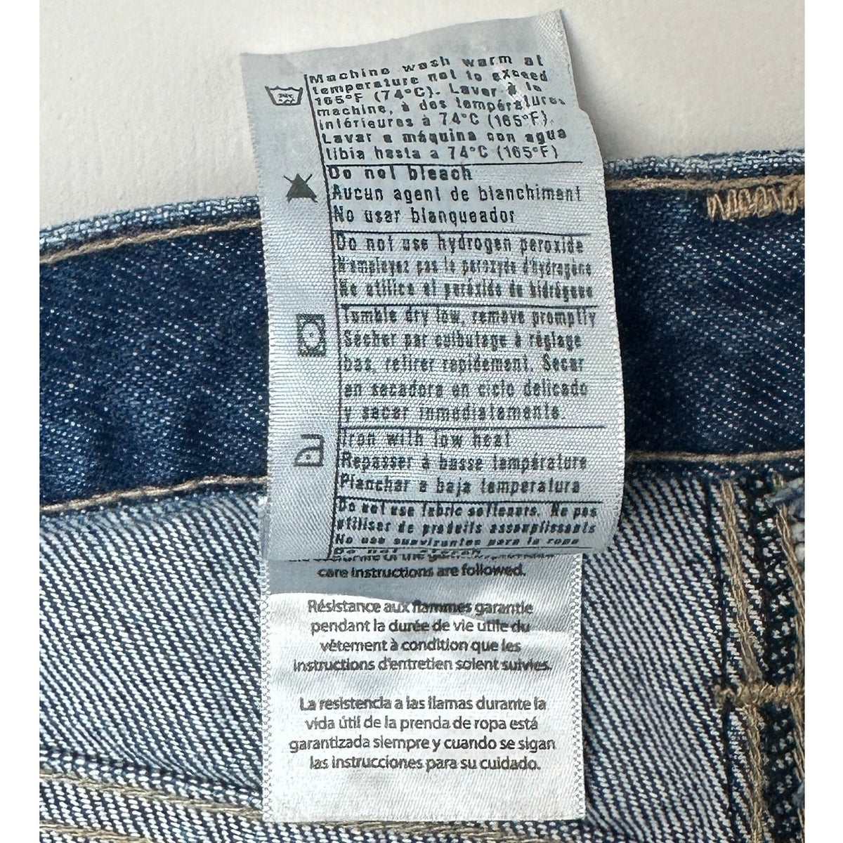 Carhartt FR Flame Resistant Dark Wash Relaxed Fit Jeans Men's Sz 34x36