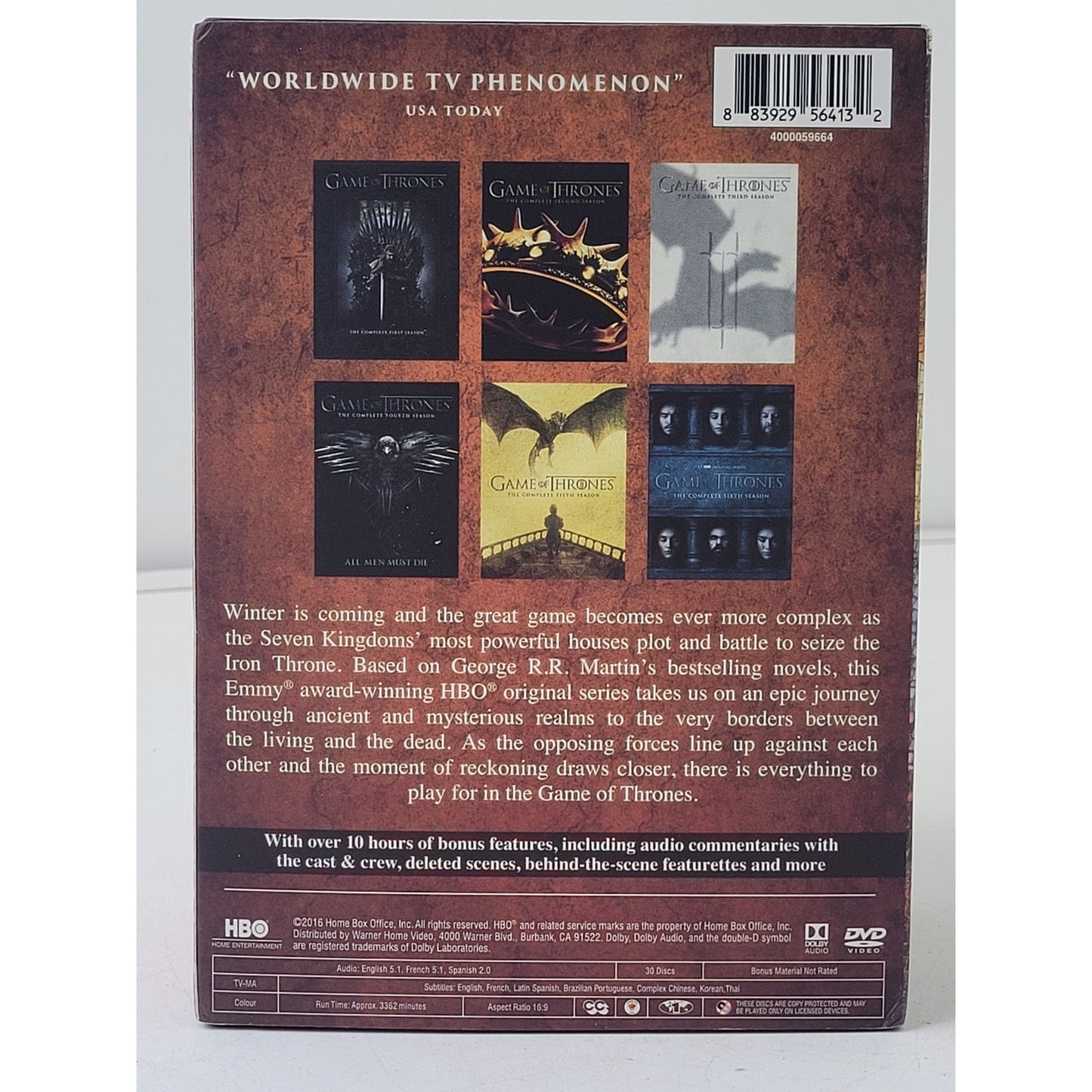 Game of Thrones DVD Collection Seasons 1-6