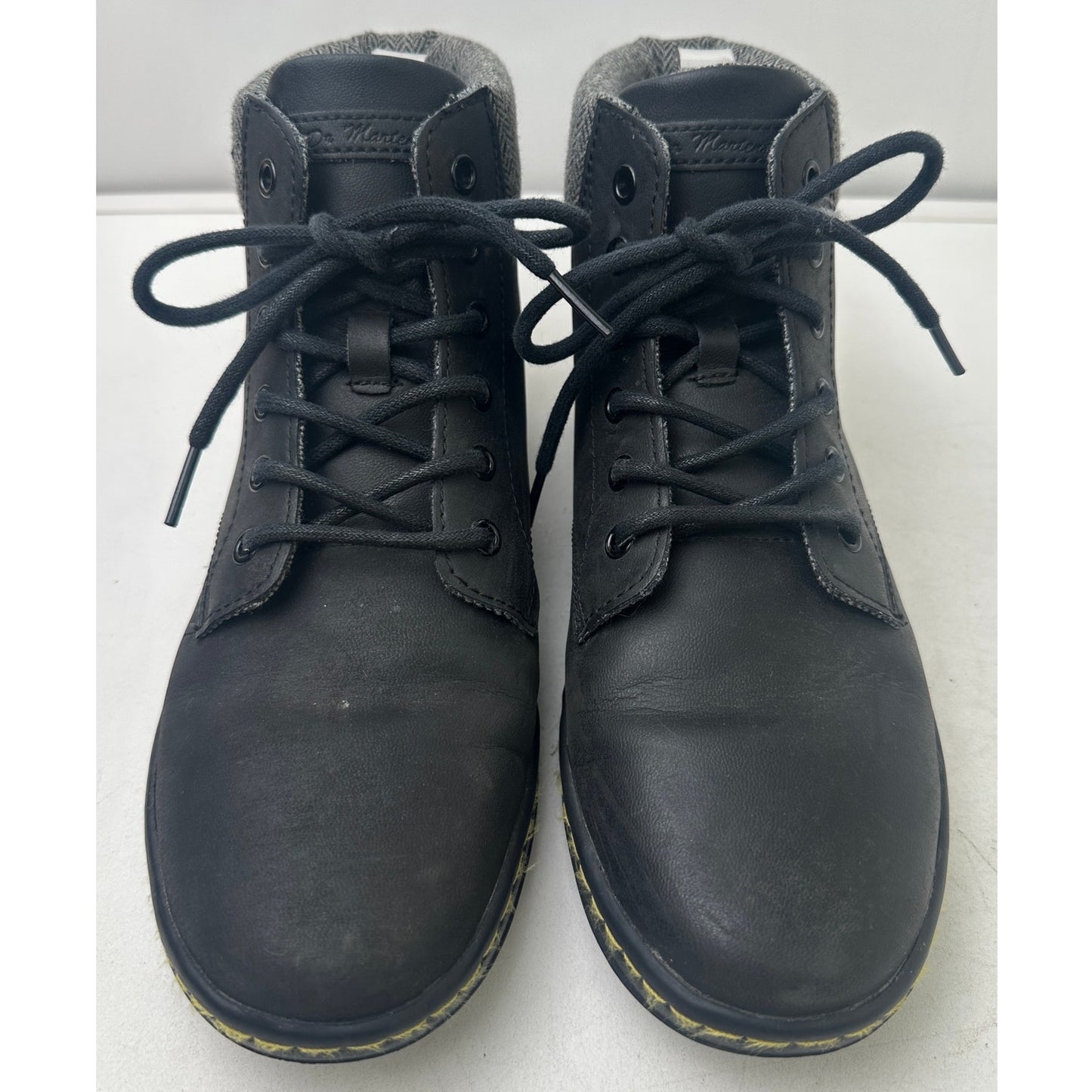 Dr. Martens Maelly Black Leather Boots Women's Sz 9